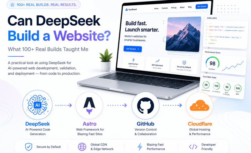 Can DeepSeek Build a Website? What 100+ Real Builds Taught Me