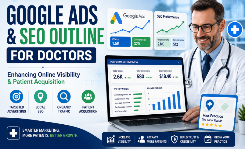 A Strategic Google Ads and SEO Outline for Doctors: Enhancing Online Visibility and Patient Acquisition