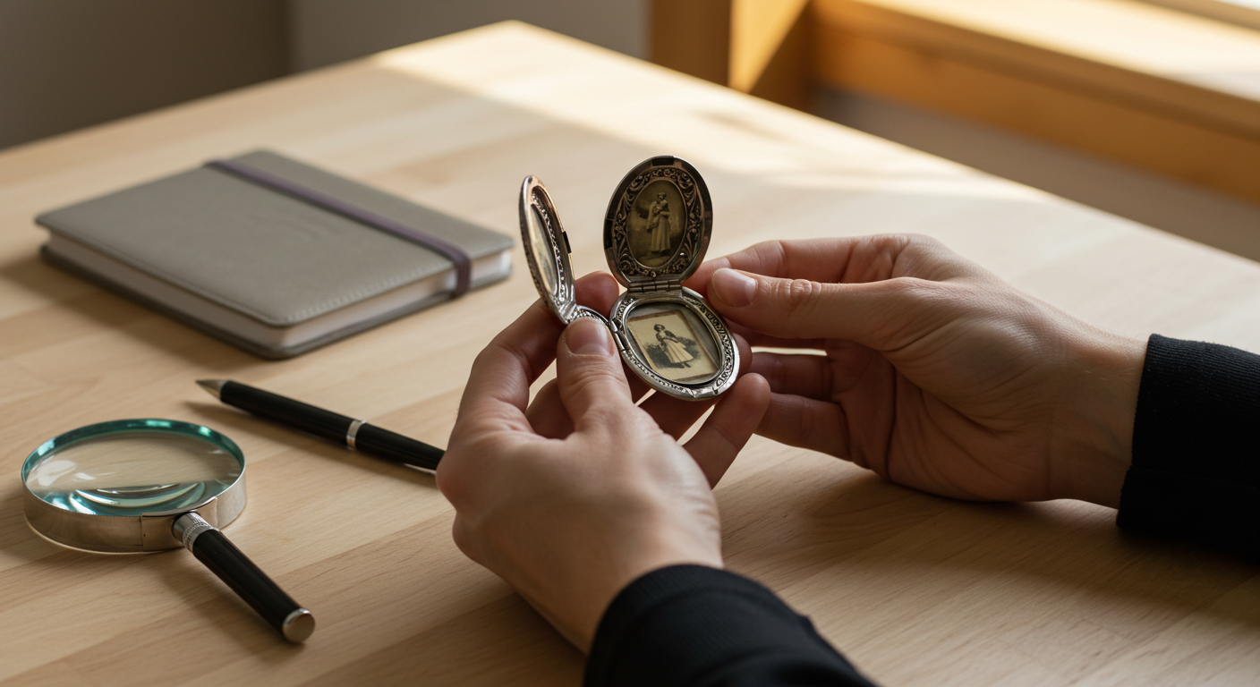 Vintage pocket watch, silver ring, and appraisal document, illustrating how much is it worth.
