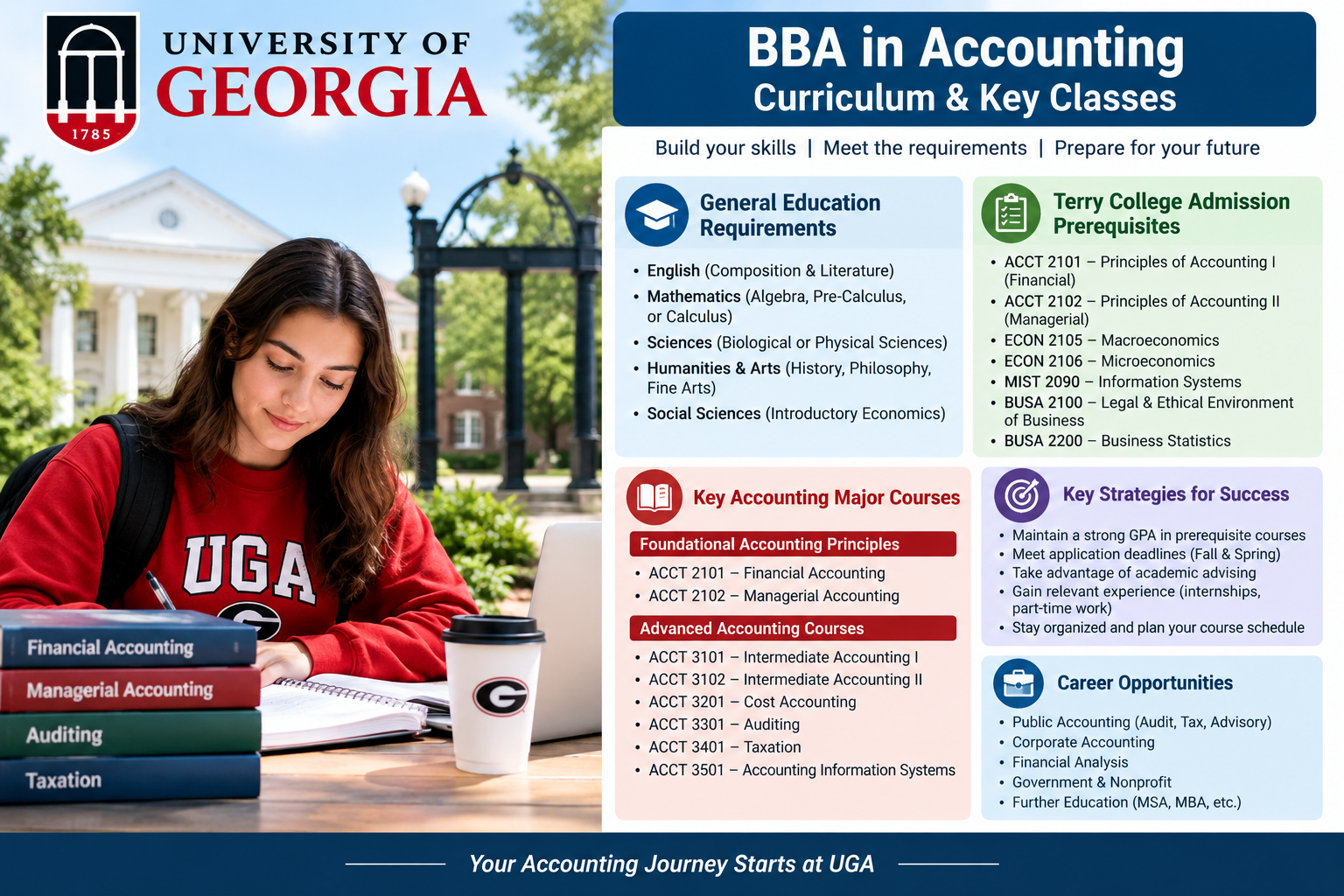 uga buisness accounting bacholors classes needed