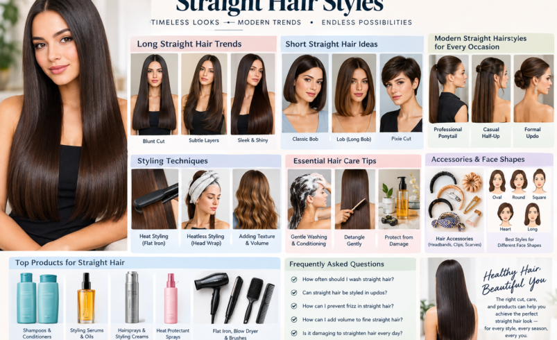 The Enduring Appeal of Straight Hair Fashion: Styles, Care, and Trends