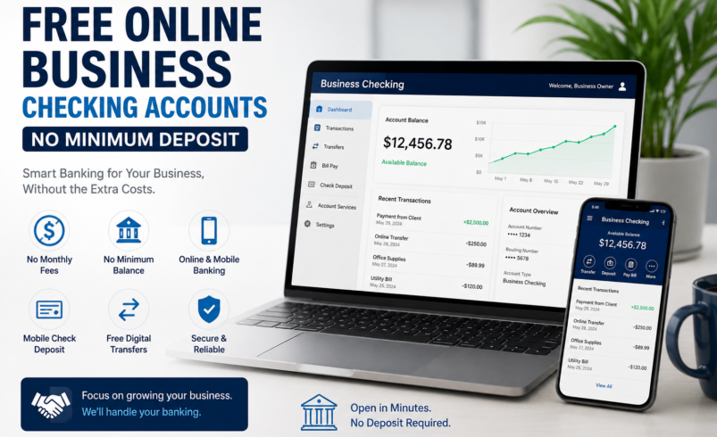 Streamline Your Business Finances: How to Open a Free Business Checking Account Online with No Deposit
